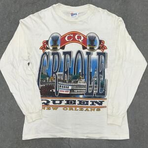 Hanes Beefy T New Orleans Creole Queen Long Sleeve T Shirt